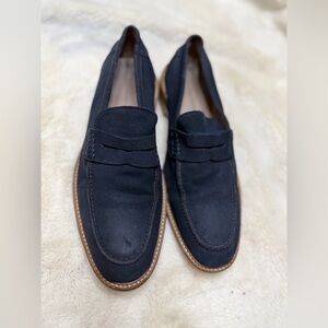 Banana Republic Men's Navy Suede Slip-Ons